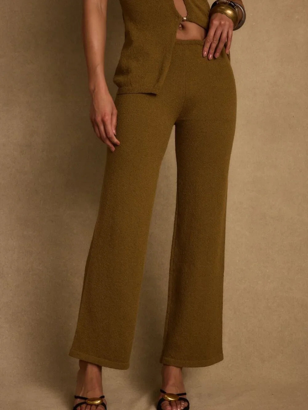 12th Tribe Cresta Moss Knit Pants Size SS